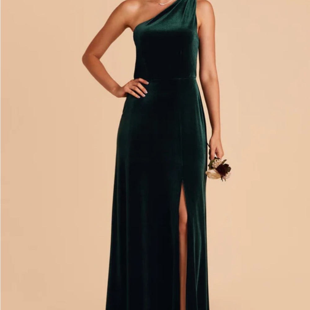 Birdgrey Bridesmaid Kira Dress Velvet Emerald